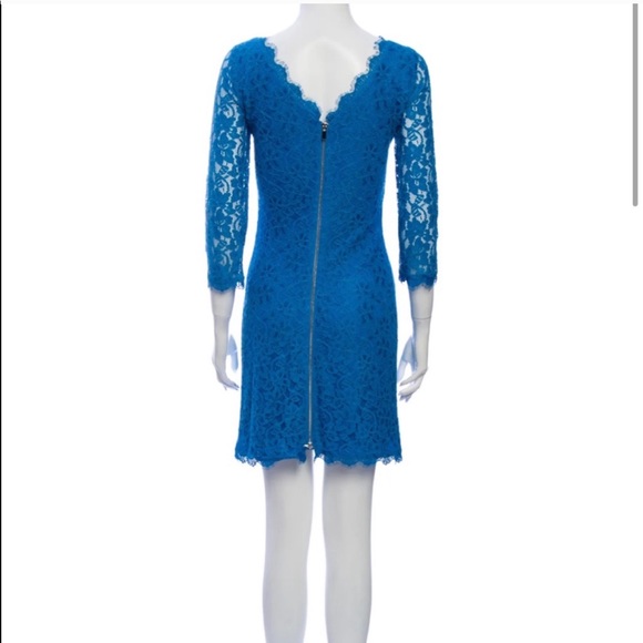 DVF zarita blue lace dress - Picture 2 of 5